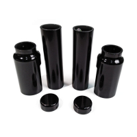 CULT-WERK, 6-PIECE FORK TUBE COVER KIT. GLOSS BLACK