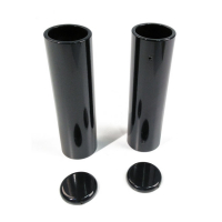 CULT-WERK, 4-PIECE FORK TUBE COVER KIT, GLOSS BLACK