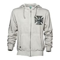 WCC CASH ONLY HIGH NECK ZIP UP HOODIE