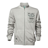 WCC RIDE HARD SUCKER ZIP UP SWEATER GREY