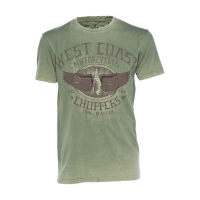 WCC WINGS LOGO T-SHIRT RETRO GREEN