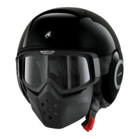 HELMET DRAK, BLANK BLACK, XS