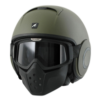 HELMET DRAK, BLANK MATTE GREEN, XS