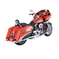 VANCE & HINES, TURN DOWN SLIP-ON MUFFLERS. CHROME