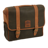 LONGRIDE, 'CLASSIC' WAXED COTTON SADDLEBAG. KHAKI