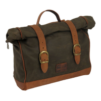 LONGRIDE, 'OLD CHOPPER' WAXED COTTON SADDLEBAG. KHAKI