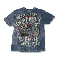 WCC EL DIABLO T-SHIRT VINTAGE BLUE