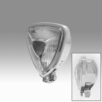 TRIANGLE HEADLIGHT - CHROME 12V 55W H3