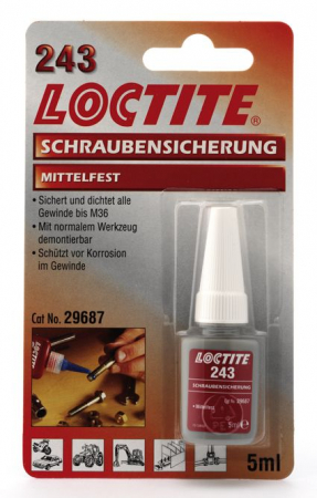 LOCTITE THREADLOCKER 243 LOW STRENGHTS - 5ML