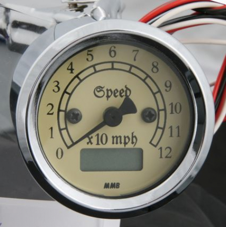 MMB RETRO SPEEDO CHR / IVORY 120MPH