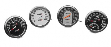 FL SPEEDO, 1:1 RATIO, 220 KM/H, WHITE FACE