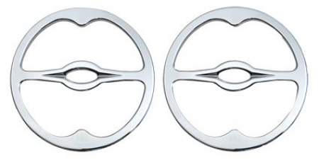 SPEAKER TRIM, FRONT PAIR, CHROME 96-07 F