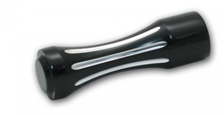 BLACK FLAT TOP BILLET TOE PEG W/BALL MIL