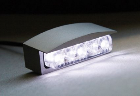 LED LICENSE PLATE LIGHT SILVER ANODIZED