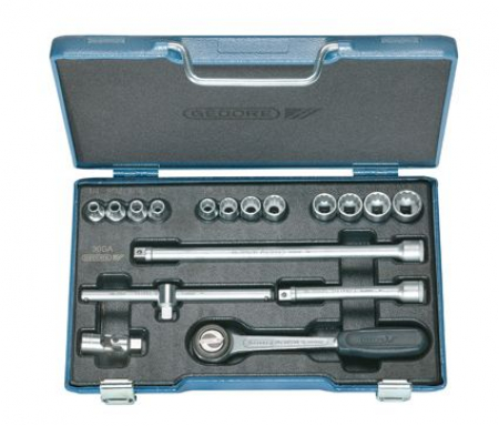 3/8 DRIVE SOCKET SET 17PCS METRIC FINE