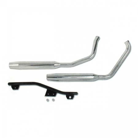 PAUGHCO, TAPERED EXHAUST (38"). CHROME