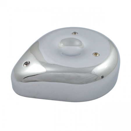 TEARDROP AIR CLEANER ASSEMBLY. CHROMED ALUMINUM