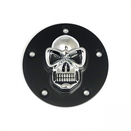 SKULL POINT COVER. BLACK/CHROME