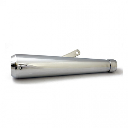 MEGAPHONE UNIVERSAL MUFFLER 16.5" LONG CHROME WITH TE TIP