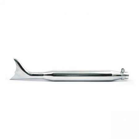 BATWING FISHTAIL UNIVERSAL MUFFLER 30" LONG CHROME