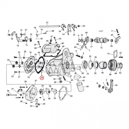 RETAINING RING, TRANSM. MAIN/COUNTERSHAFT BEARING