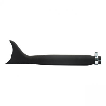 BATWING FISHTAIL UNIVERSAL MUFFLER 22" LONG BLACK