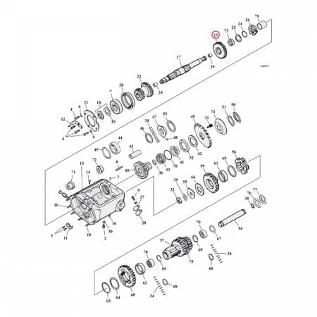 ANDREWS GEAR, MAINSHAFT 3RD