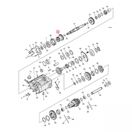 ANDREWS 2.44 CLOSE RATIO 1ST GEAR SET