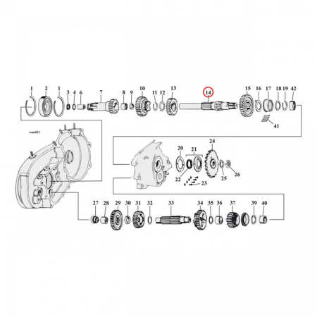 ANDREWS, TRANSMISSION MAINSHAFT KH, XL