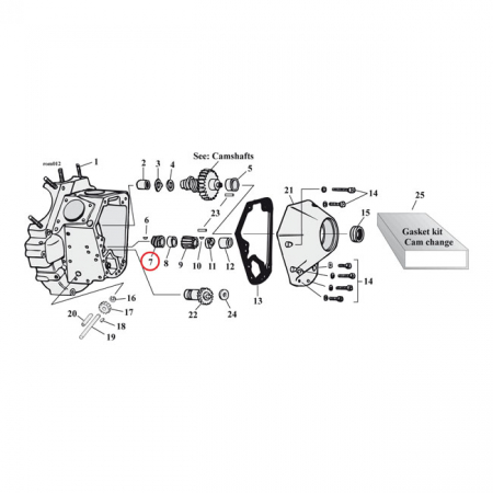 DRIVE GEAR, OIL PUMP. 6 TOOTH