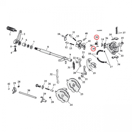 ROLL PIN, CAM SUPPORT (TRANSM.)