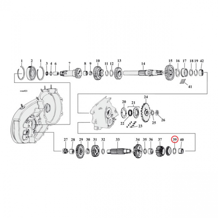 THRUST WASHER C-SHAFT 1ST GEAR .020 INCH