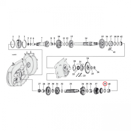 THRUST WASHER, COUNTERSHAFT 1ST GEAR .055"