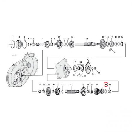 THRUST WASHER, COUNTERSHAFT 1ST GEAR .075"