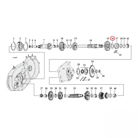 THRUST WASHER, MAINSHAFT RIGHT SET