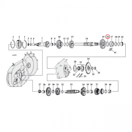 THRUST WASHER MAINSHAFT, RIGHT .065 INCH