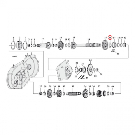 THRUST WASHER MAINSHAFT, RIGHT .075 INCH