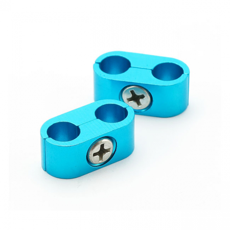 8MM SPARK PLUG WIRE SEPARATOR. SMOOTH, BLUE