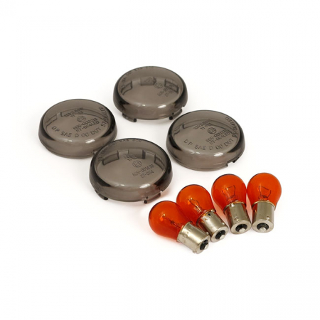 BULLET TURNSIGNAL LENS KIT, SMOKE V-ROD