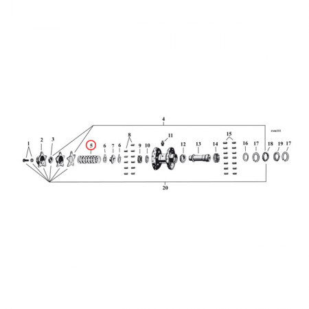 STAR HUB, ADJUSTMENT SHIMS .002 INCH