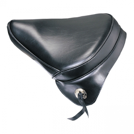 LEPERA, SPRING MOUNTED SOLO SEAT. SKIRT & CONCHOS