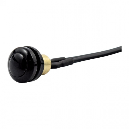 SMOOTH PUSH BUTTON SWITCH. BLACK