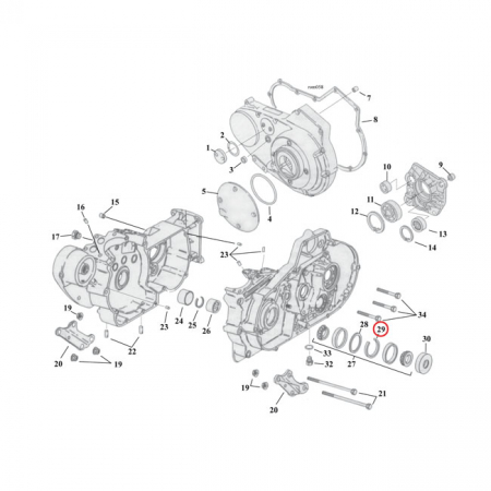 RETAINING RING, SPROCKET SHAFT BEARING