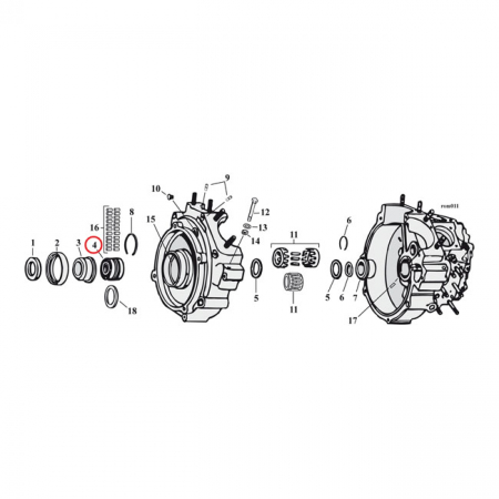 LAAKERI VETOP.TIMKEN BT 1955-68 - BEARING, SPROCKET SHAFT