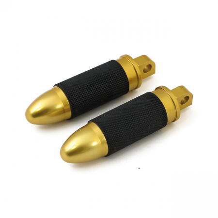 BULLET FOOT PEG SET. BRASS