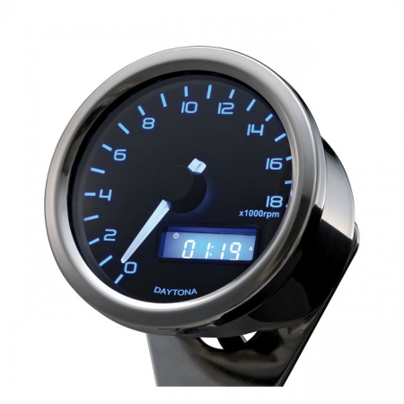 VELONA 60MM TACHOMETER 18000RPM, POLISHED STAINLESS