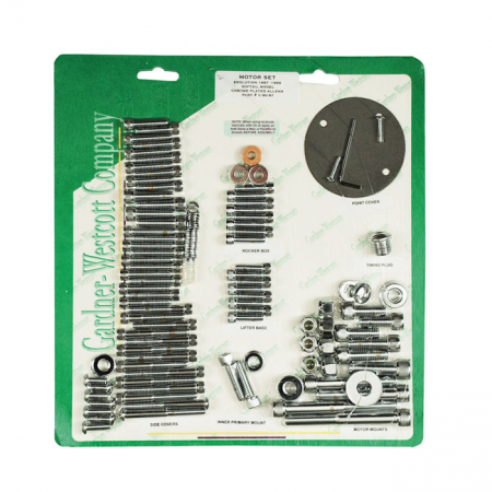 MOTOR SCREW SETS, CHROME ALLEN