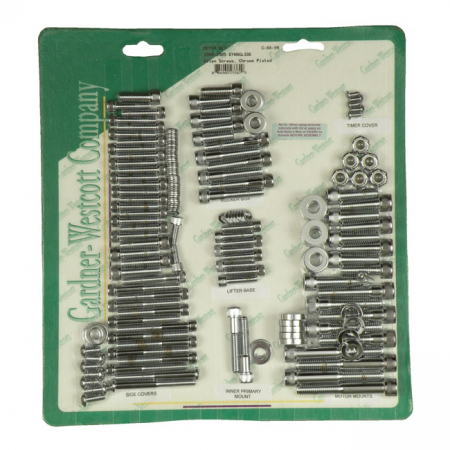 GW MOTOR SCREW SET, CHROME ALLEN