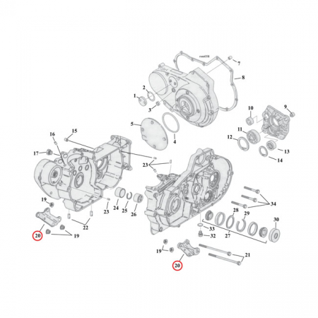 MOTOR MOUNT PLATE SET, LOWER FRONT