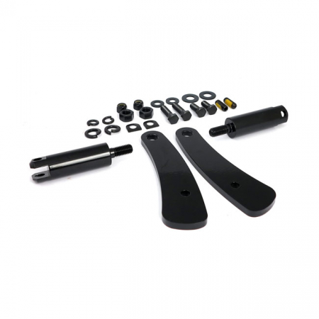 ADJUSTABLE DYNA HIGHWAY PEG MOUNT KIT, BLACK